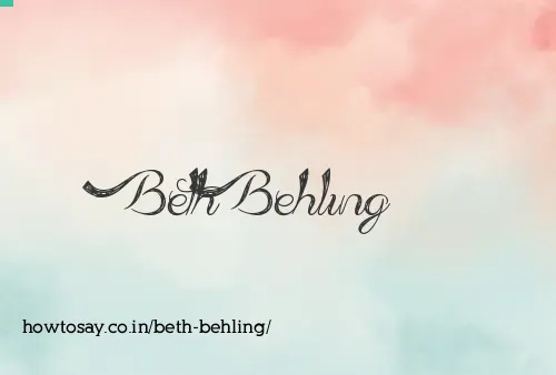 Beth Behling
