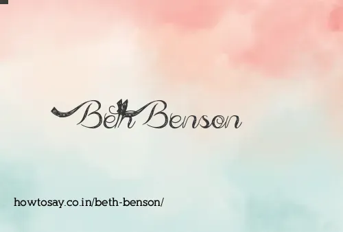 Beth Benson