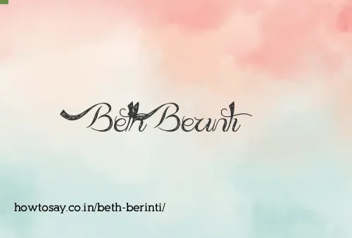 Beth Berinti