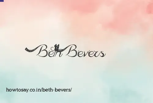 Beth Bevers