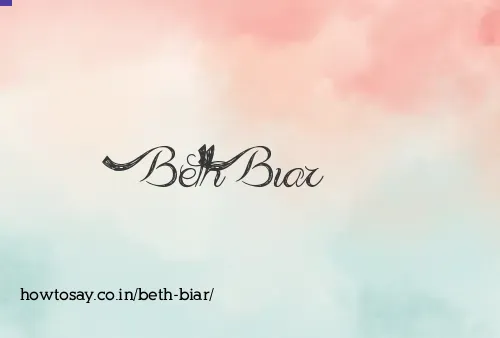 Beth Biar