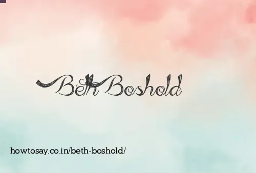 Beth Boshold