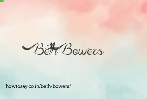 Beth Bowers