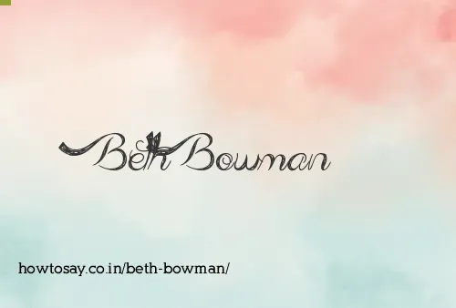 Beth Bowman