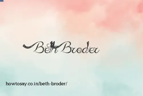 Beth Broder