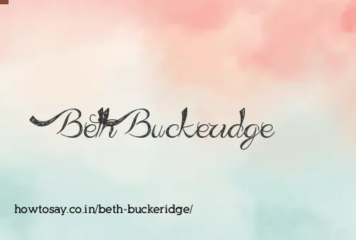 Beth Buckeridge