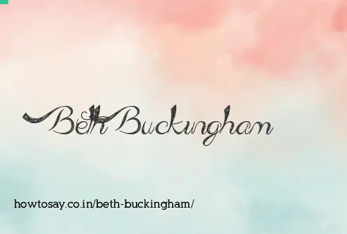 Beth Buckingham