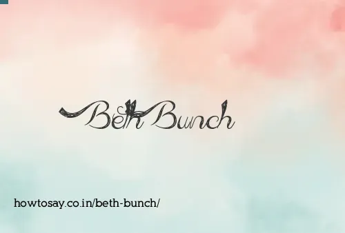 Beth Bunch
