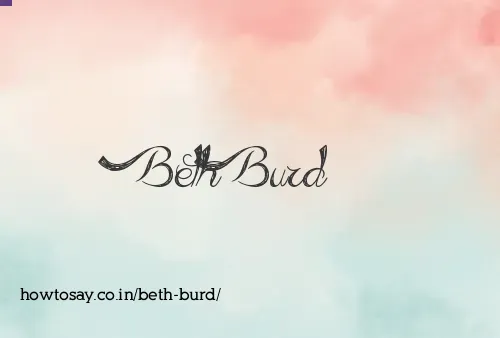 Beth Burd