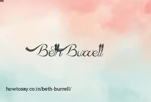 Beth Burrell