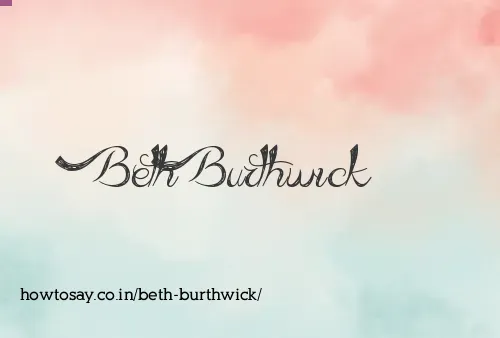 Beth Burthwick