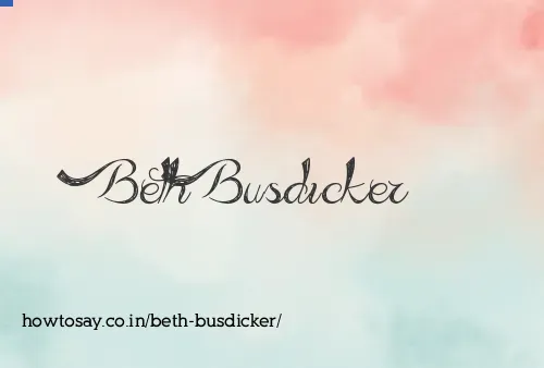 Beth Busdicker
