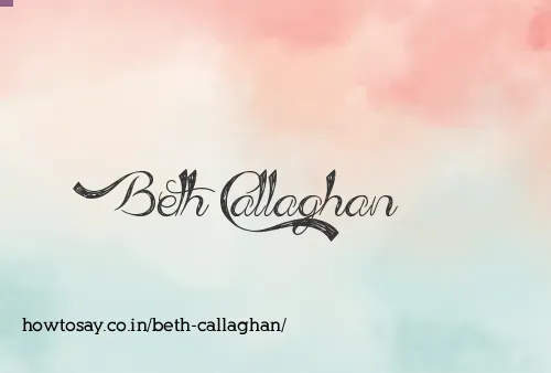 Beth Callaghan