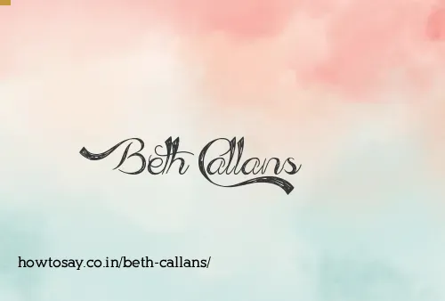 Beth Callans