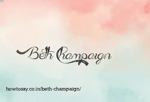 Beth Champaign