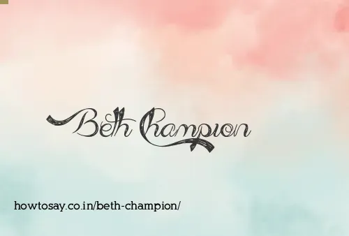 Beth Champion