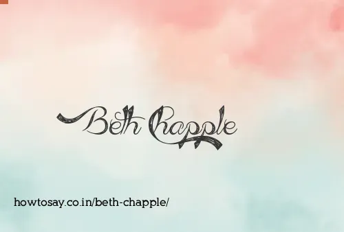 Beth Chapple