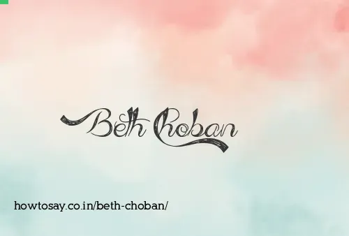 Beth Choban