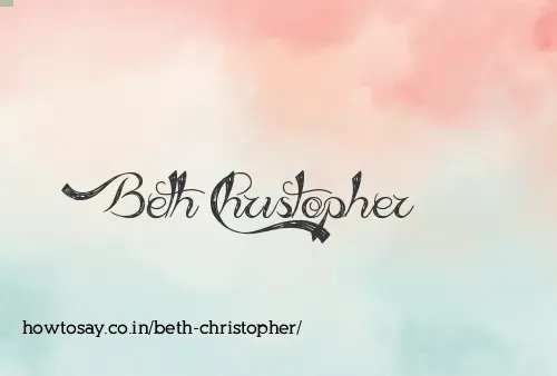 Beth Christopher