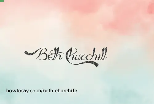 Beth Churchill