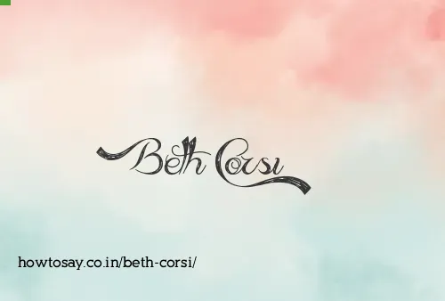 Beth Corsi