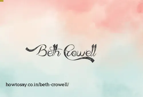 Beth Crowell