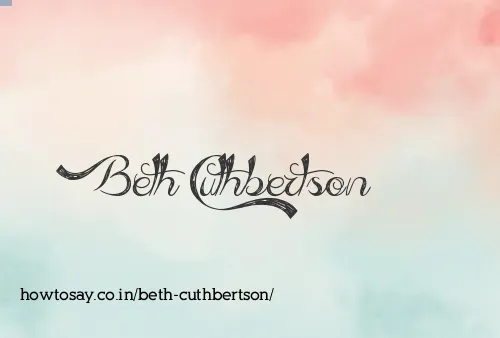Beth Cuthbertson