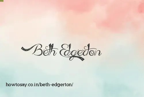 Beth Edgerton