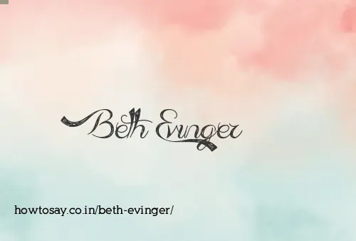 Beth Evinger
