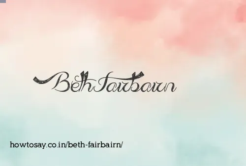 Beth Fairbairn