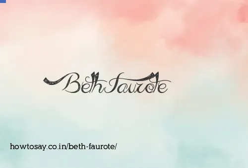 Beth Faurote
