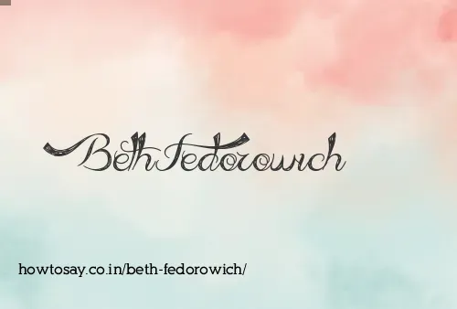 Beth Fedorowich