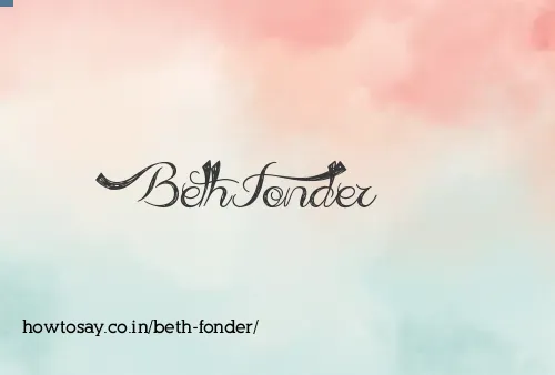 Beth Fonder