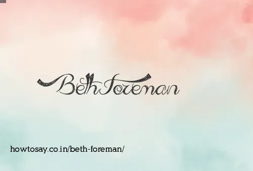 Beth Foreman