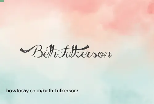 Beth Fulkerson