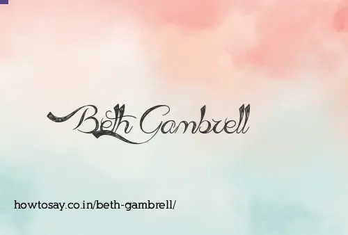 Beth Gambrell