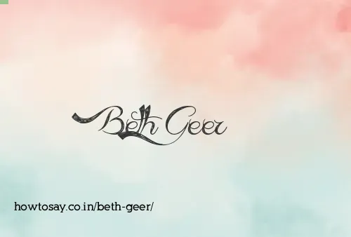Beth Geer
