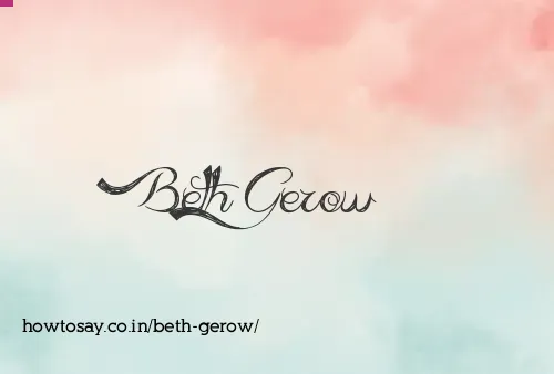 Beth Gerow