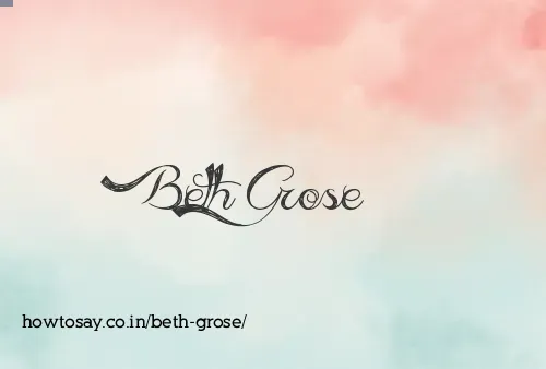 Beth Grose
