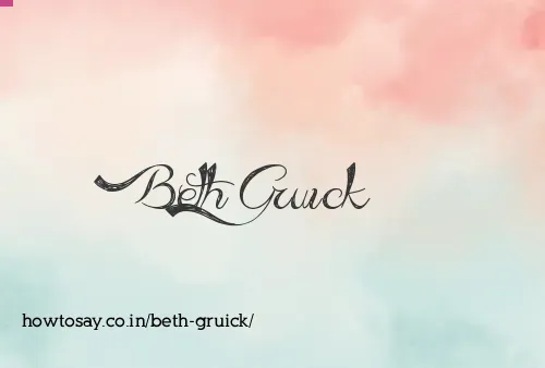 Beth Gruick