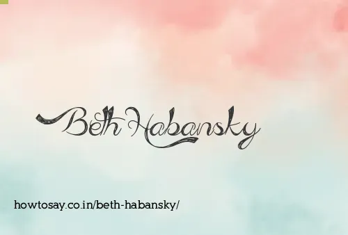 Beth Habansky