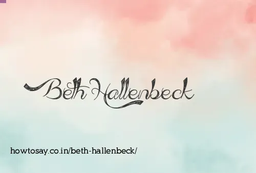 Beth Hallenbeck