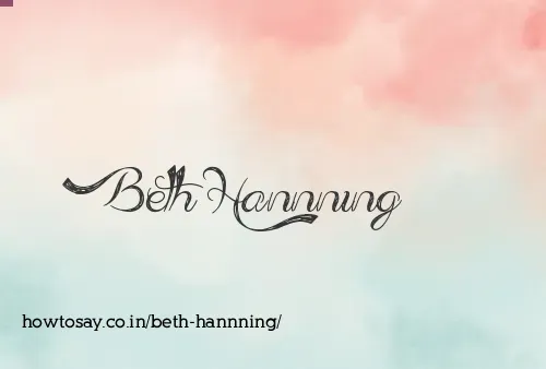 Beth Hannning