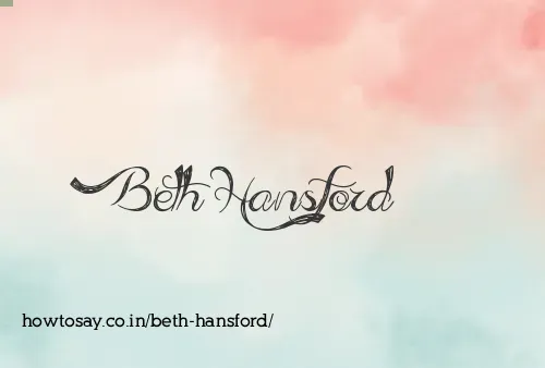 Beth Hansford
