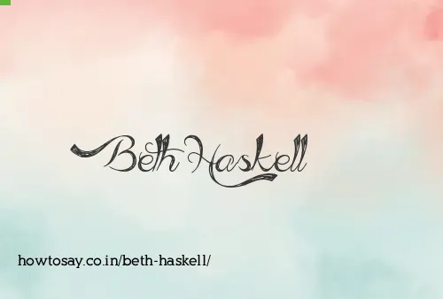 Beth Haskell