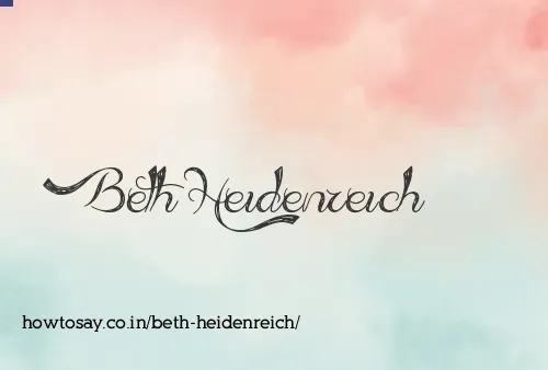 Beth Heidenreich