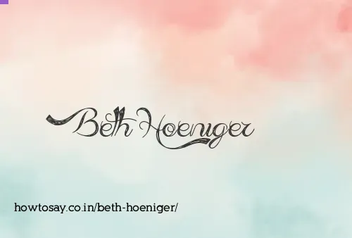 Beth Hoeniger