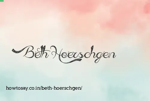 Beth Hoerschgen