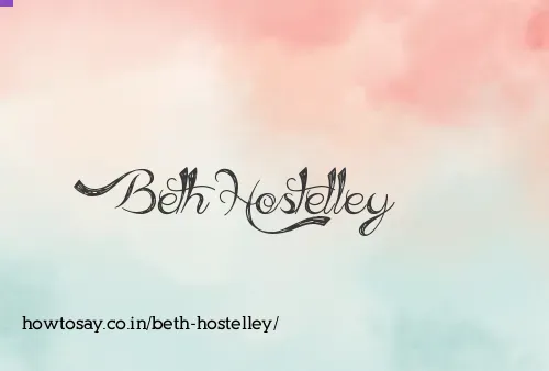 Beth Hostelley