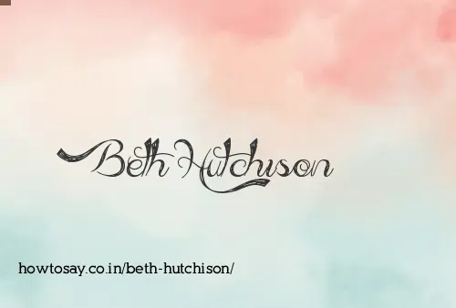 Beth Hutchison